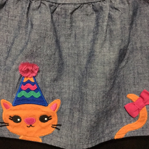 Gymboree denim party Kitty tank top - Picture 2 of 5